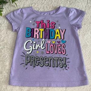 Birthday Girl 3T Purple Healthtex Too T-shirt EUC